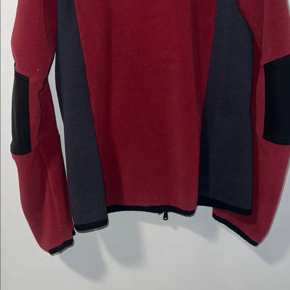 66° NORTH Red and Black Polartec Fleece Zip Jacket- Youth L